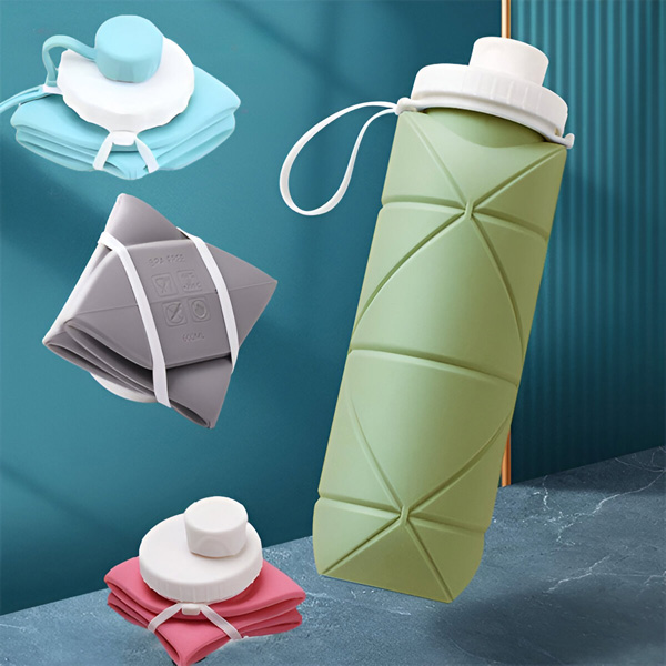Сгъваема силиконова бутилка за вода (600 ml) | FOLDSIP
