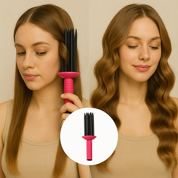 Ненагряващ се гребен за къдрене на коса | CURLVIA